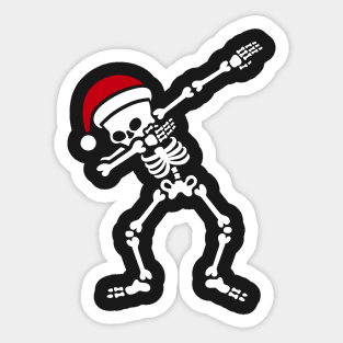 Santa dab / dabbing skeleton Sticker